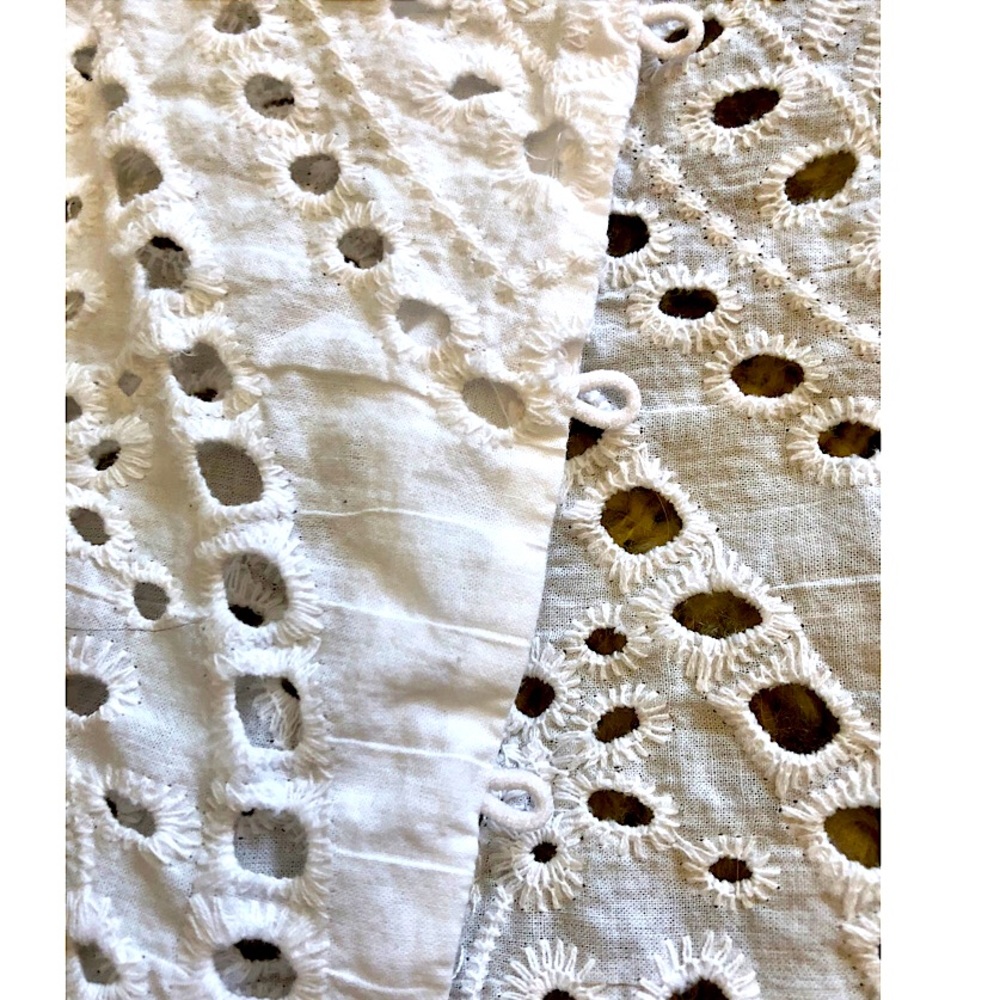 Eyelet Button Down Blouse - Picture 12 of 12
